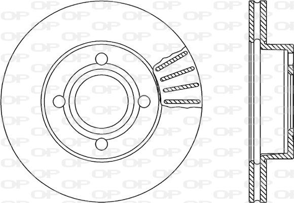 OPEN PARTS Тормозной диск BDR1032.20